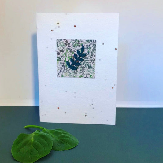 Seeded, rocket salad greeting card.