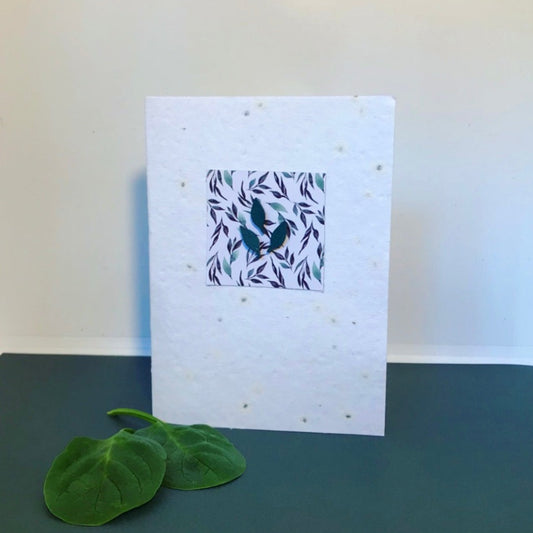 Seeded, basil greeting card.